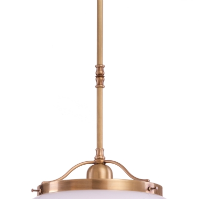 Klasyczna lampa wisząca D1913 Rustik, klosz 178/250 Opal