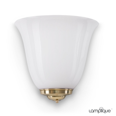 Lampa ścienna W2075 Berliner Messing, klosz 2075 Opal