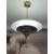 Lampa wisząca Bauhaus-Art Deco D1932 wykonana z litego mosiądzu i matowego szkła Ø 45 cm w stylu lat 30.