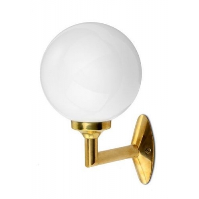 Kinkiet Art déco W2675 Berliner Messing, klosz 0011 Opal
