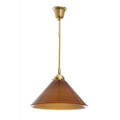 Lampa wisząca PT620 Berliner Messing, klosz 3882 Cognac ciemny