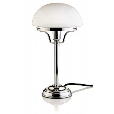 Klasyczna lampa stołowa T334 Chrom, klosz 0200 opal