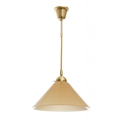 Lampa wisząca PT620 Berliner Messing, klosz 3882 Cognac