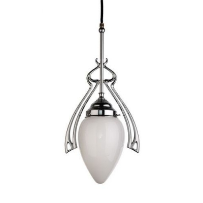 Lampa wisząca D1225/621 Chrom, klosz 5492 Opal