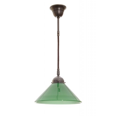 Lampa wisząca PT620 Antik, klosz 3417 Szmaragd