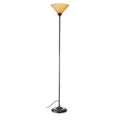 Lampa stojąca Art déco St06/G Antik, klosz 3417 Cognac